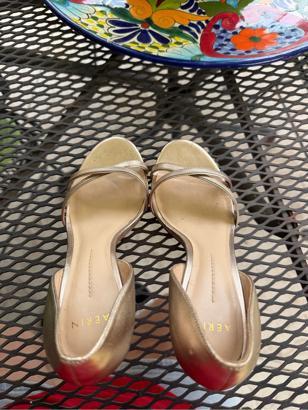 Aerin Metallic Gold D’Orsay Heels - Picture 9 of 9